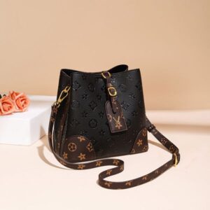 Designer bag New fashion Shoulder bag embossed large capacity bucket bag retro classic printed handbag luxury bag 001