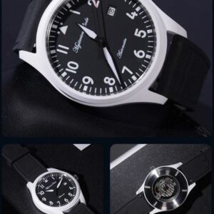 Mysterious Code 41mm Ceramic Pilot Automatic Sports Watch Men Air Force Mechanical Wristwatches Clocks ST2130 SW200 1e