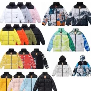 Designer Men's and Women's Down Jacket Patch Embroidered Letter Pocket Winter Street Clothing Outdoor Warm Coat Zipper Jacket