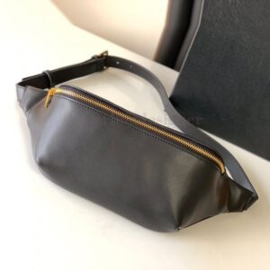 Mirror Quality Waist Bags Unisex Fashion Belt Bags Genuine Leather Women Solid Fanny Pack Bumbags SlingBags For Men Purse vintage 569737