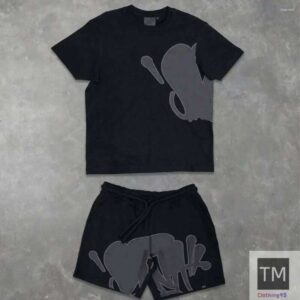 Men's Tracksuits Designer Y2K Suit Tracksuit Mens Hip Hop Letter Print Oversized Short Sleeves T Shirt Shorts Pants Two Piece Set Graphic tshirt and shorts hip