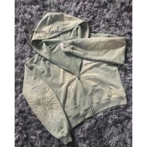 Men's Hoodies Harajuku Gothic Zipper Hoodie Y2k Letter Embroidered Spliced Sweater High Street Punk Clothing Loose Vintage Top Sweatshirt 7e0