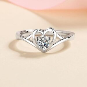 Sophisticated Love Accessory: Designer-Inspired 925 Pure Silver Gemstone Accenture Fashion Piece