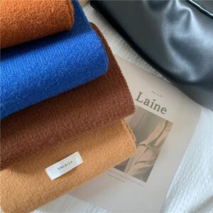 1-811 Women's winter warm cashmere scarf pullover Korean style solid color
