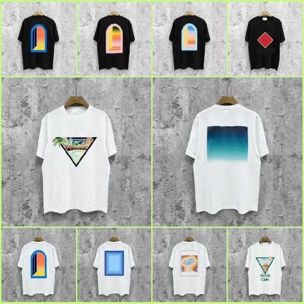 Brand mens designer t shirt men tshirt luxury mens tees summer round neck sweat absorbing short sleeves Casas blanca tshirts