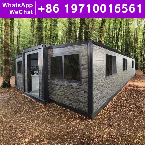 Garden Houses Prefabricated Container House Modular Home Waterproof Luxury Prefabricated Villa Wind Resistance Moisture Proof