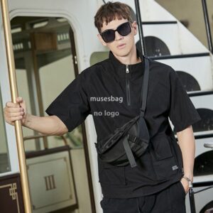 Crossbody bag male ins fashion small bag single shoulder bag fashion brand day cross bag students simple casual small backpack men