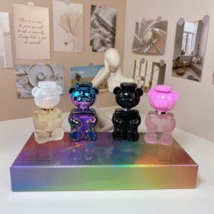 Bear Perfume Fragrance Deodorant Toilet Water Scent Four-piece Set Christmas Gift Box 4 in1 30ml