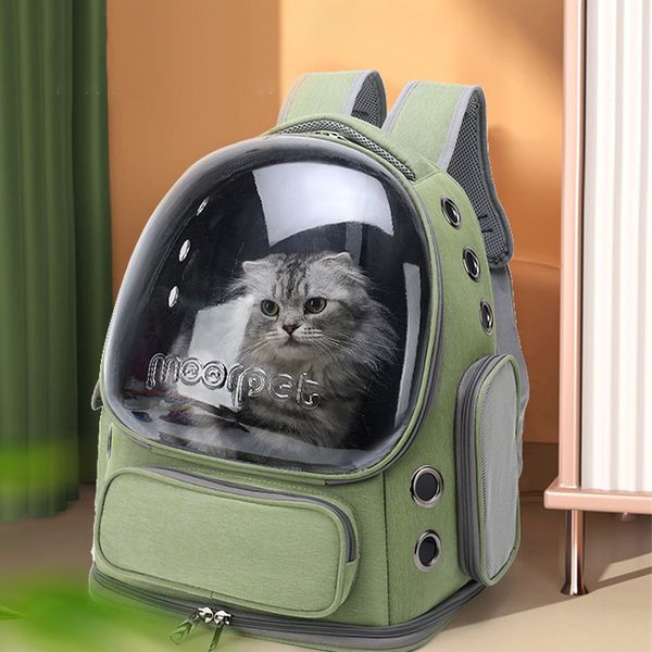 Beni Pet Durable Cat Backpack Style Carrier - Spacious Design with Enhanced Ventilation for Pets