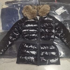 NFC Version Women Designer Down Jacket Warm White Duck Puffer Parka with Soft Wolf Fur Slim Fit Classic Winter Coat Asian Size Perfect for Christmas winter coat