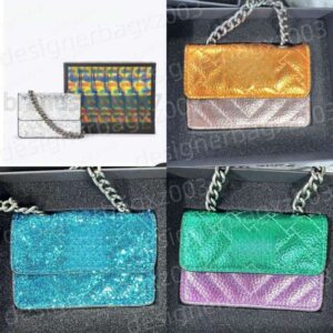 Kirk Gieger Designer Bag Mini London Bag Hawk Eagle Shoulder Embroidered Thread Colored Patchwork Bright Chain Evening Bags Handbag High Quality Classic Elegant