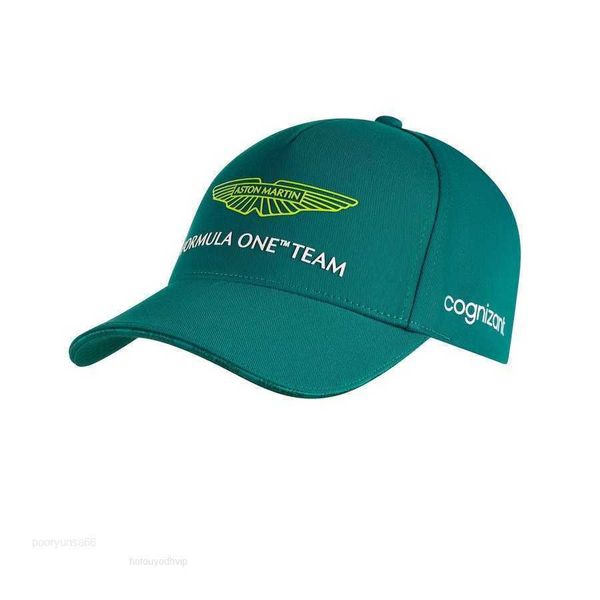 Ball Caps Ball Caps Fashion Aston Martin F1 Match Hat Spanish driver Fernando Alonso Green Welfare baseball cap