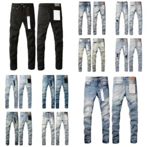 men's ksubi designer jeans Ripped Biker Slim Straight Skinny Designer Stack Fashion Jeans Trend Vintage Pants