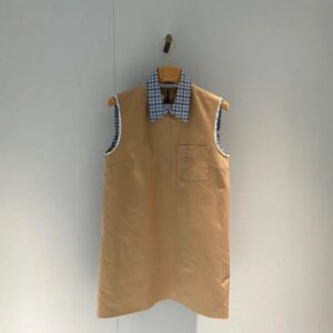 Casual Dresses Designer College style patchwork fake two piece sleeveless vest dress for women