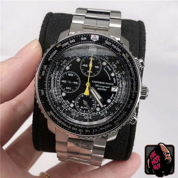2022 New luxury Watch Stainless Steel Quartz Men's Top Leather Chronograph Reloj Hombre Montre Homme Watch Men