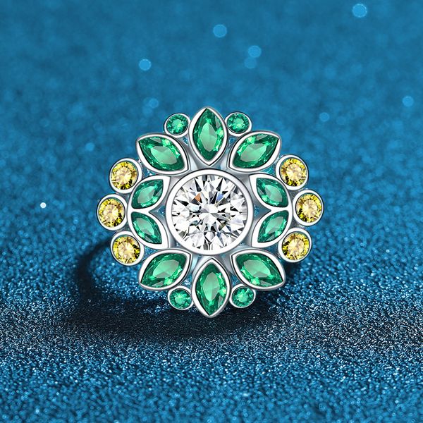 Sophisticated Ladies' 925 Sterling Bracelet Featuring Shimmering Emerald-Toned Gemstones