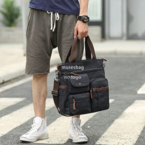 New high quality manufacturers wholesale spot men's canvas shoulder bag crossbody bag men's bag computer bag men's leisure bag