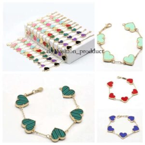 Classic Flower Bracelet Four leaf clover bracelet charm bracelet designer bracelets fine jewelry mother of pearl bijoux de luxe lady moissanite bracelet aa2