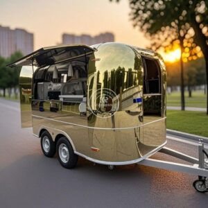 NEW Food Truck Trailer Coffee Equipment Sale Catering Mobile Equipped Custom Food Cart with Full Kitchen