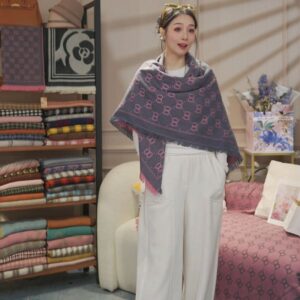 2025 Old Money Double-sided Scarf | 130cm Extra-large Wool-like Fabric | Suitable for both Office and Travel | Anti-wrinkle and Iron-resistant