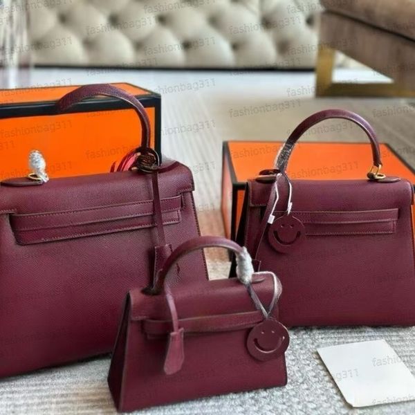 Designer bags Classic orange Luxury Bag metal buckle decoration shoulder bag large capacity women's classic crossbody bag women's elegant Genuine Leather handbag