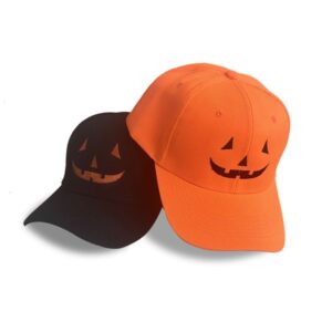 Halloween-themed funny expression hats, baseball caps, personalized skull fedoras