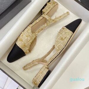 women's dress shoes high heels fashion women's classical design luxury tweed women's formal shoes