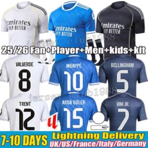 reals 24 25 26 camiseta madrids MBAPPE BELLINGHAM football shirt VINI JR Valverde RODRYGO MODRIC Arda Guler Camavinga kids fans player adults kit shirt
