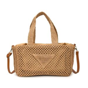 Handbag tote bag fashionable casual woven bag new casual beach vacation bag premium texture women's bag
