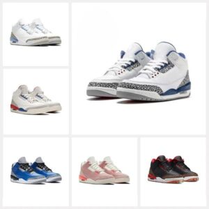 Basketball Shoes Mens Trainers Sneakers Red Pine Green Racer Blue Cool Grey Purple Laser Orange MenJumpman 3 Cardinal Hall Of Fame Court