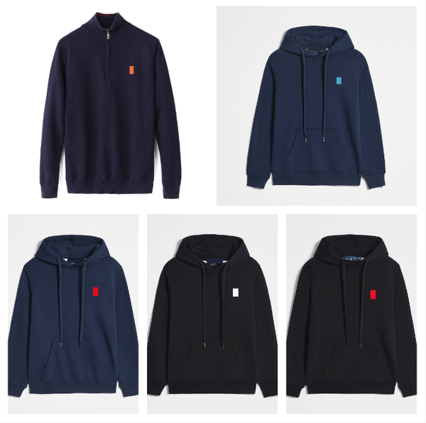 Mens Designer Polo Hoodie 2025 Sweater Fleece Women Knitted Thick Half Zipper High Neck c Knit Knitting Hoody Hooded Sweatshirt Jumpers Cotton Sweatshirts Jacket