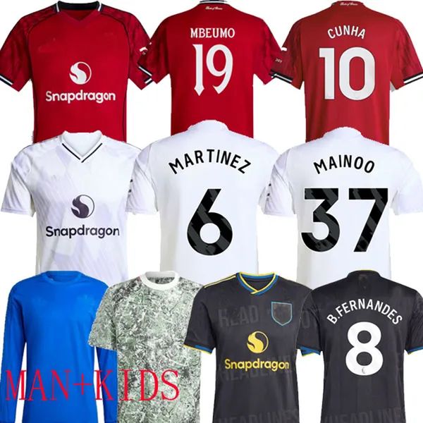 25 26 YORO 4XL Stone Roses Soccer Jerseys CUNHA AWAY GARNACHO HOJLUND George Best MARTINEZ CASEMIRO UNTED Lunar third 2025 football shirt fans B. FERNANDES