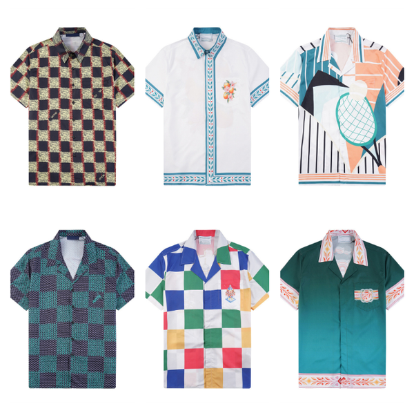 New Designer tshirts mens shirts Apparel Tops Round Neck Short Sleevess Shirt plicing style boutique button fashion top summer ciothing graphic tee asian size