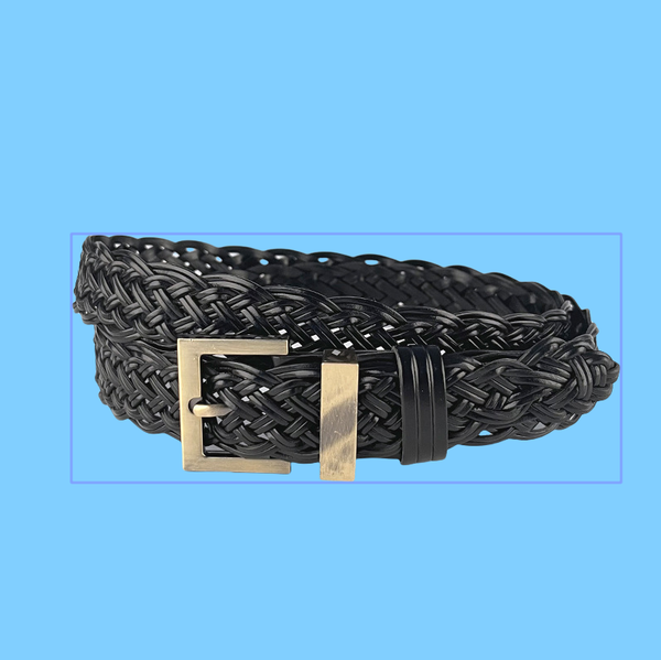 Hand - woven, hole - free, versatile women's belt, suitable for casual pants, jeans and short skirts. Women's hole - free leather belt