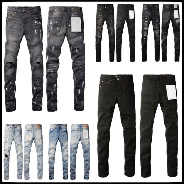 mens designer for men jeans Hiking Pant Ripped Hip hop High Street Fashion Brand Pantalones Vaqueros Para Hombre Motorcycle Embroidery Close fitting
