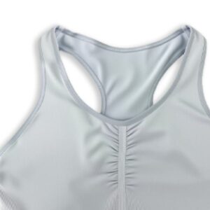 beware of the hidden beauty hidden in daily life light blue cross sports bra that can be worn on both the outside and inside