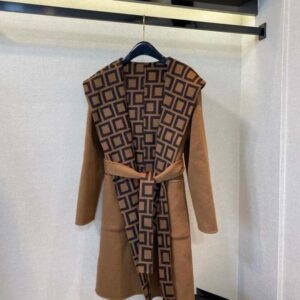 Womens jackets trench coat designer windbreaker fashion hooded cloak letters with belt slim lady outfit jacket Woolen coats old flower patte