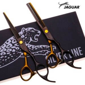 Hairdressing Scissors Professional High Quality 6.0 Inch Hair Cutting+Thinning Scissors Salon Shears Barber Scissors Shop Black and Golden Style