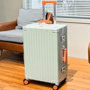 Aluminum frame luggage for women 20 password boarding silent universal wheels wide pull rod luggage for men 24PC travel suitcase