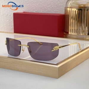 Ladies Sunglasses for woman mens glasses big curved lenses sun glasses metal frame Leisure luxury designers classic cheetah styles eyeshades occhiali da sole 0503
