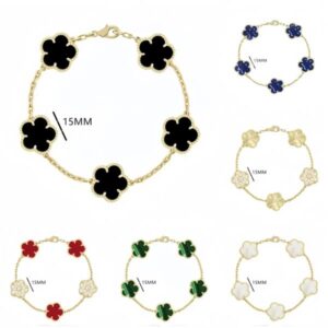 Bracelet For Men and Women Luxury Designer jewelry Bracelets 18K Gold Silver Rose Plate Agate Diamond Fashion Charm Chain Wedding Party