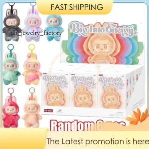 NEW LaBuBu doll V3 V2 V1 The Monsters Big Into Energy Series Vinyl Face Blind Box Cute Labubu Fashion Pendant Decor Toys Gift Children's Backpack Pendant, Keychain 1e0