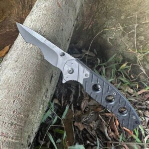 Folding Knife for Birthday Christmas Fathers Day Anniversary Valentines Thanksgiving Graduation – Men Camping Hunting Knives – Pocket Clip and Belts Cutter
