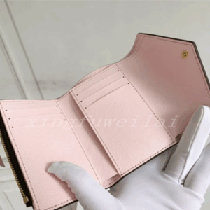 Fashion Woman Wallet Designers Wallets Women Card Holder With Box Luxurys flowers letters Gold button re xiao