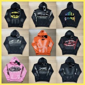 hooded Trend Fashion Hip Hop hellly starity Hoodie Street Hooded Sweatshirt Designers Shirt Long Sleeve Pullover Womens Washed Sweatpants asian size