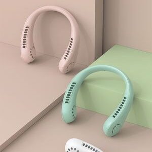 Hanging neck fan usb mini portable mute lazy person leafless refrigeration air conditioner outdoor student big cooling artifact