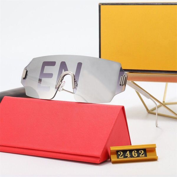 New Designer Sunglasses Men Womens Unisex One Piece Goggles Big Brand Fashion Trend Sunglass Personality Cool Glasses