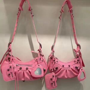 Really Top Quality 2022 Women lady cool girl Motorcycle shoulder Bags luxury Designers Genuine leather crossbody clutch wallet purse Pochette Retro Vintage