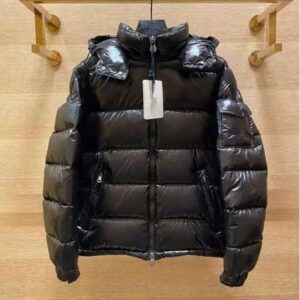 Europe Men Women Hooded Down Coat Thick Soft Warm Double Zipper windproof Waterproof Parkas Black Outerwear Jacket Big Size 123456