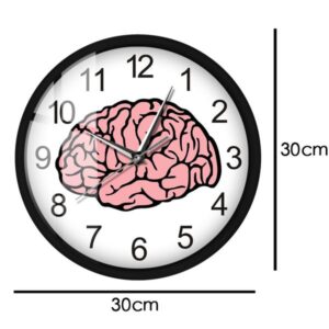 Brain Metal Frame LEDwall Clocks Quartz Sound Control Organology Medical Wall Art Anatomy Laboratory Decorative -modern Hungclock